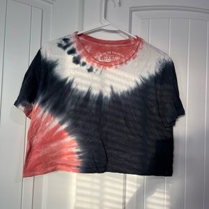 Aeropostale cropped tie dye t-shirt